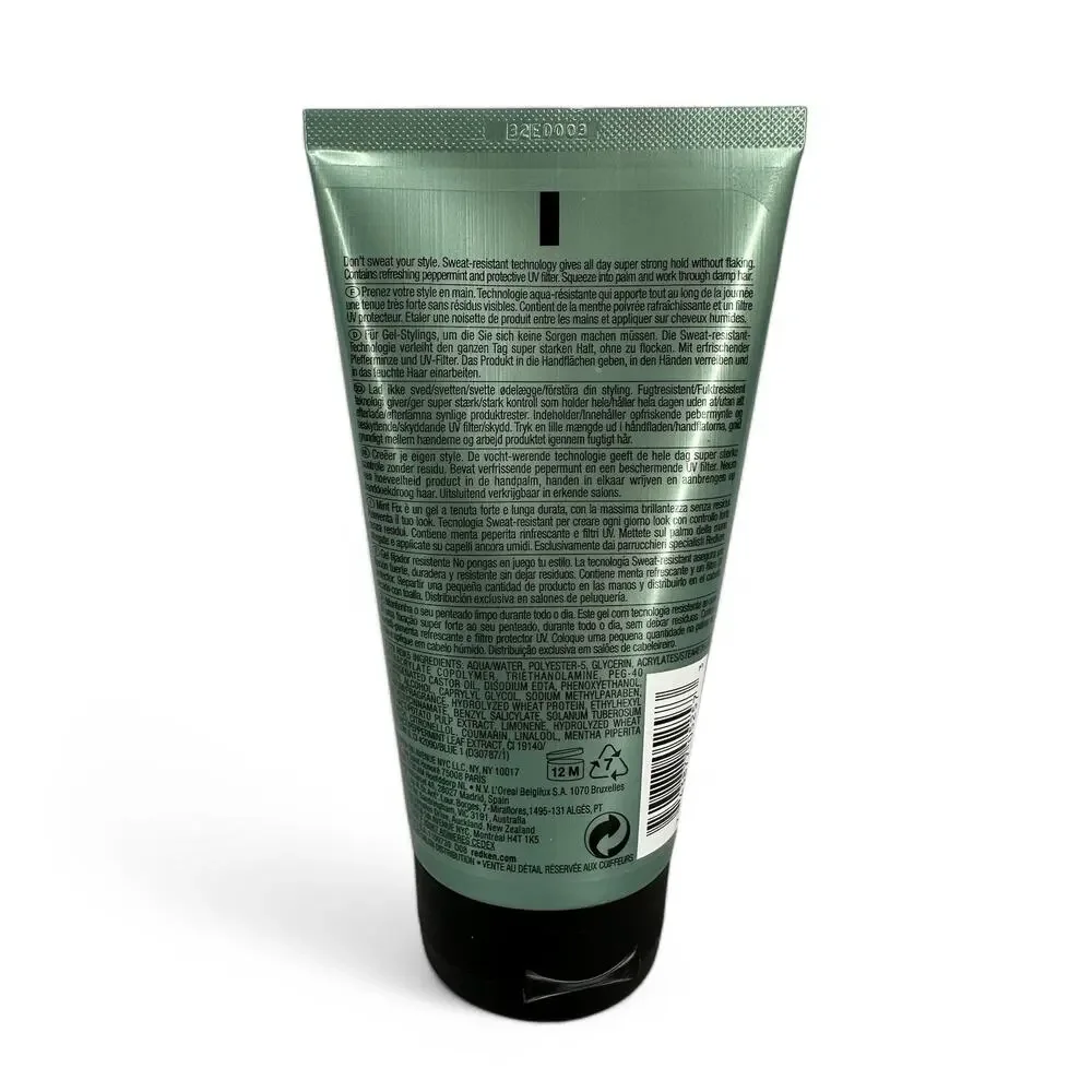Redken For Men Sweat Resist Gel Mint Fix Maximum Control 5 oz 150ml Hard to Find